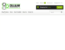 Tablet Screenshot of cellularwarehousett.com